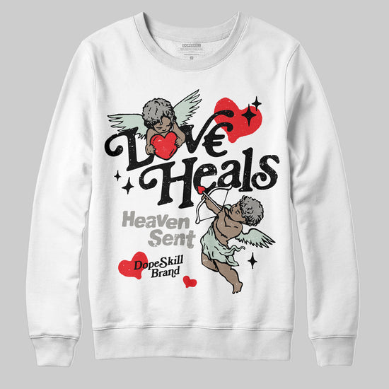 Jordan 1 Retro Low OG Year of the Snake (2025) DopeSkill Sweatshirt New Love Heals Graphic Streetwear - White