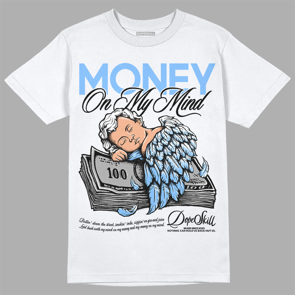 Jordan 9 Powder Blue DopeSkill T-Shirt MOMM Graphic Streetwear - White