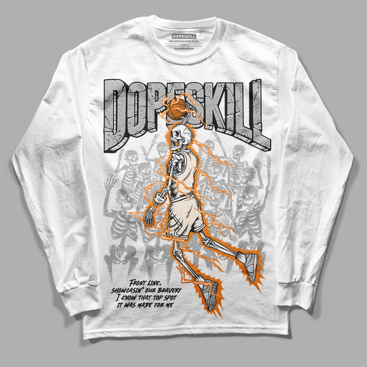 Dunk Low Cool Grey DopeSkill Long Sleeve T-Shirt Thunder Dunk Graphic Streetwear - White