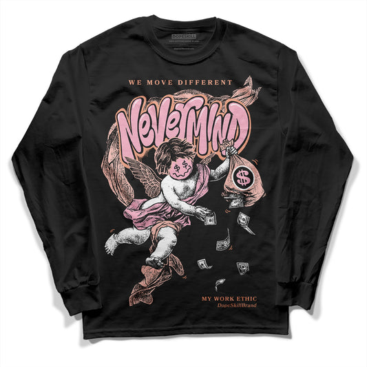 Jordan 11 Low “Legend Pink” DopeSkill Long Sleeve T-Shirt Nevermind Graphic Streetwear - Black