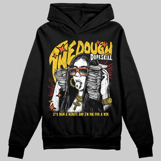 Yellow Sneakers DopeSkill Hoodie Sweatshirt The Dough Graphic Streetwear - Black