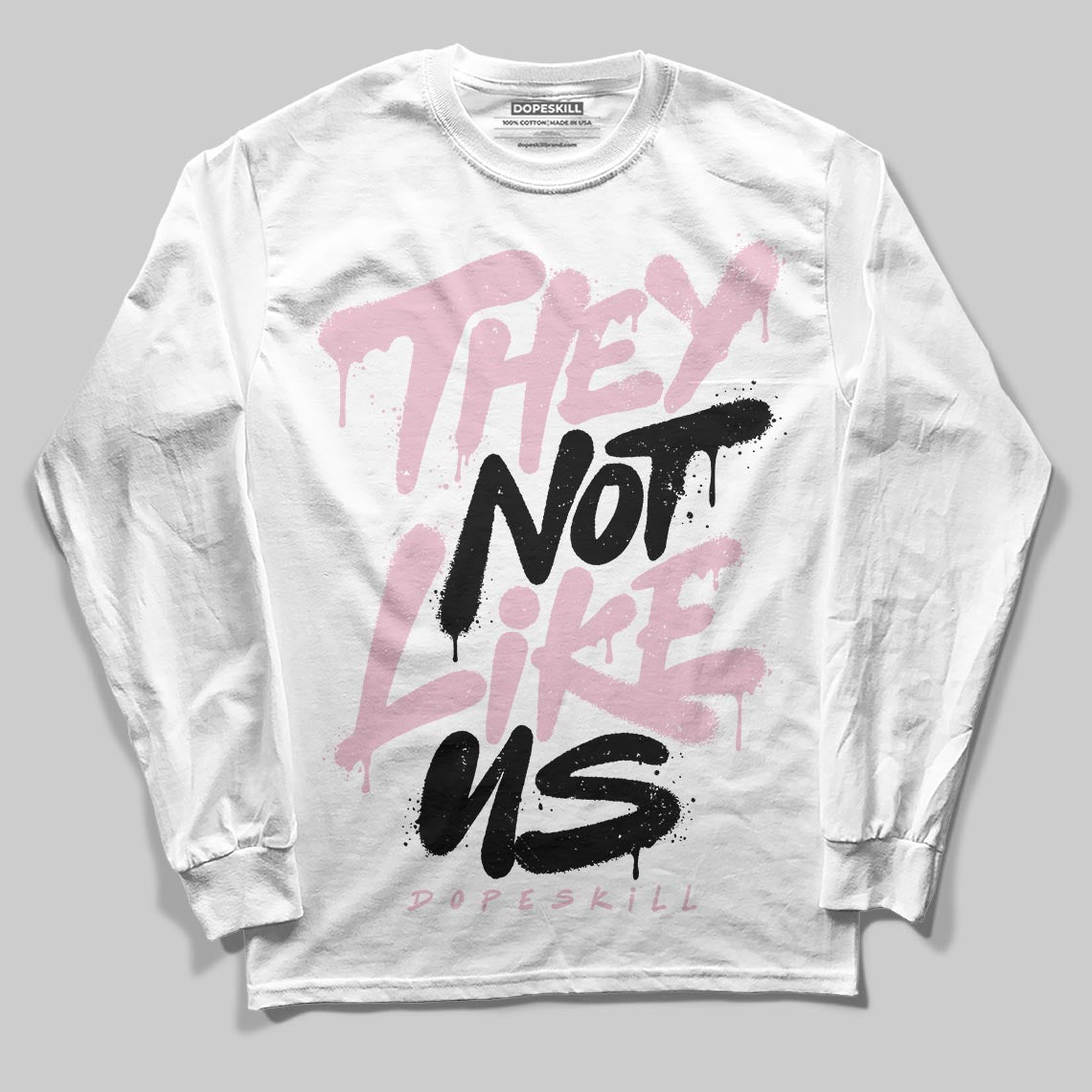 Jordan 5 OG “35th Anniversary” DopeSkill Long Sleeve T-Shirt They Not Like Us Graphic Streetwear - White
