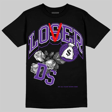 AJ 13 Court Purple DopeSkill T-Shirt Loser Lover Graphic