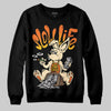 Orange, Black and White Sneakers DopeSkill Sweatshirt Slow Life Graphic Streetwear - Black