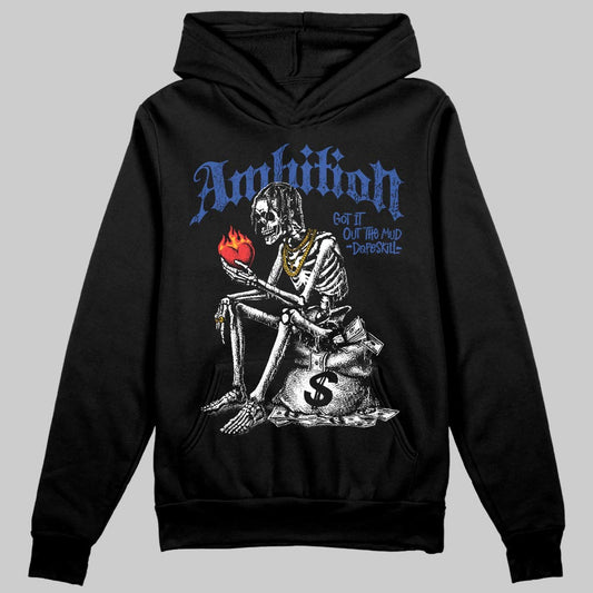 Royal Blue Sneakers DopeSkill Hoodie Sweatshirt Ambition Graphic Streetwear - Black