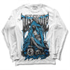 Jordan 4 Retro Military Blue DopeSkill Long Sleeve T-Shirt Life or Die Graphic Streetwear - White