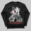 Jordan 3 OG “Black Cement” DopeSkill Long Sleeve T-Shirt MOMM Bear Graphic Streetwear - Black