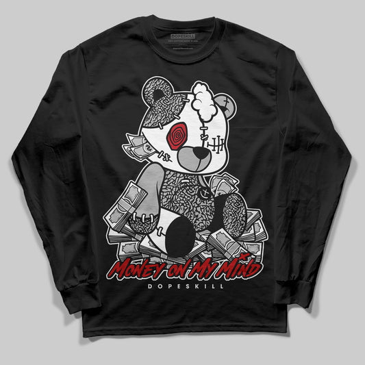 Jordan 3 OG “Black Cement” DopeSkill Long Sleeve T-Shirt MOMM Bear Graphic Streetwear - Black