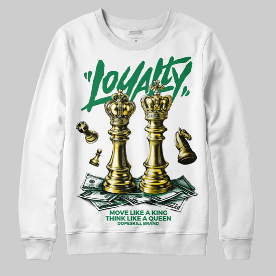 Green Sneakers DopeSkill Sweatshirt Loyalty Graphic Streetwear - White