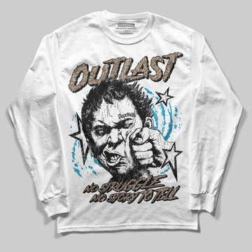 Jordan 3 GS “We Outside” DopeSkill Long Sleeve T-Shirt Outlast Graphic Streetwear - White