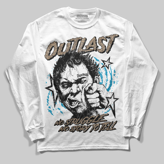 Jordan 3 GS “We Outside” DopeSkill Long Sleeve T-Shirt Outlast Graphic Streetwear - White