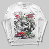 Jordan 11 Retro 285 Atlanta DopeSkill Long Sleeve T-Shirt Drip Season Graphic Streetwear - White