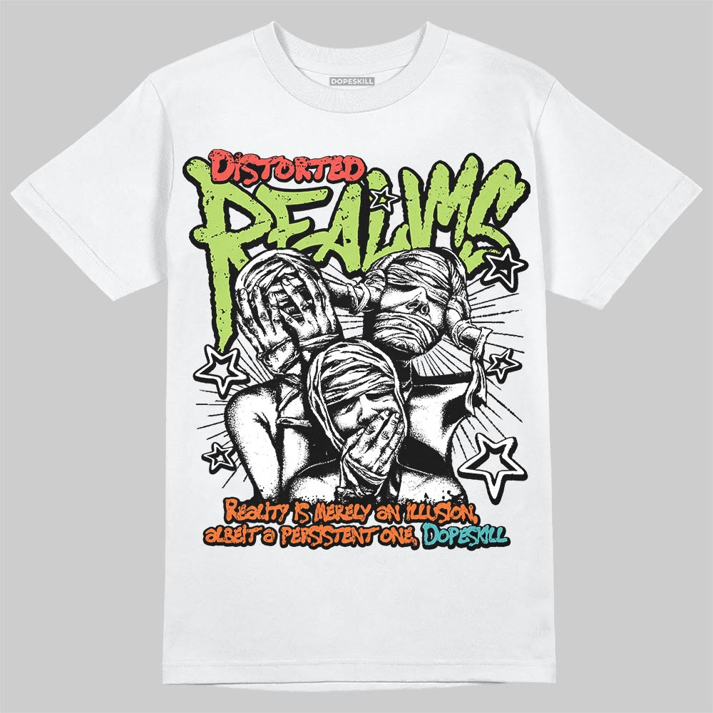Max 95 Big Bubble Multi-Color DopeSkill T-Shirt Distorted Realms Graphic Streetwear - White
