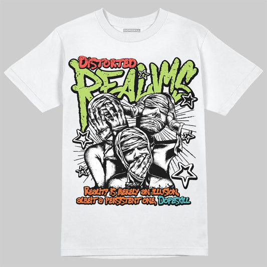 Max 95 Big Bubble Multi-Color DopeSkill T-Shirt Distorted Realms Graphic Streetwear - White