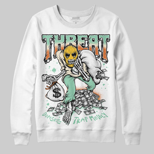SB Dunk Low Rodeo Tourmaline DopeSkill Sweatshirt Threat Graphic Streetwear - White