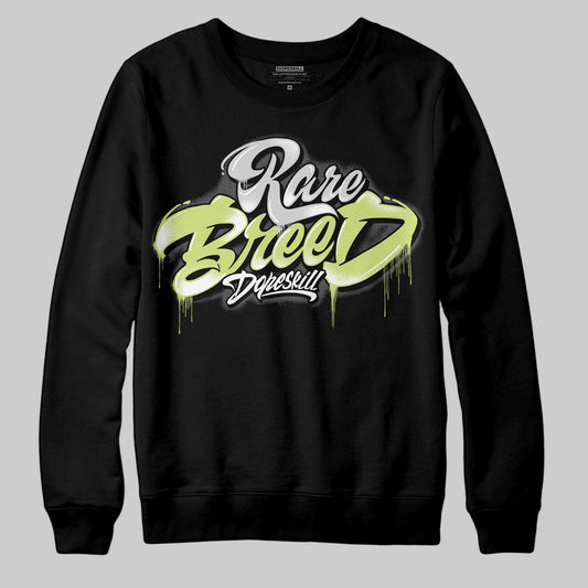 Jordan 4 GS “Light Lemon Twist” DopeSkill Sweatshirt Rare Breed Type Graphic Streetwear - Black