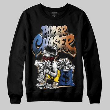 Jordan 17 Retro Low SP Infinite Archives DopeSkill Sweatshirt Paper Chaser Boy Graphic Streetwear - Black