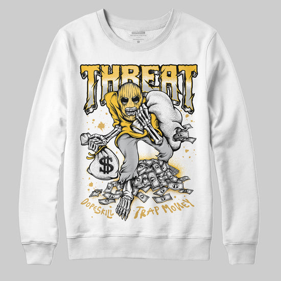 Jordan 12 "Phantom" DopeSkill Sweatshirt Threat Graphic Streetwear - White