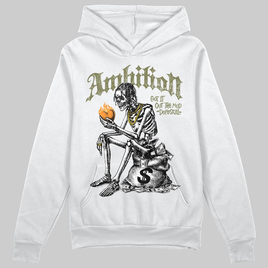 Olive Sneakers DopeSkill Hoodie Sweatshirt Ambition Graphic Streetwear - White
