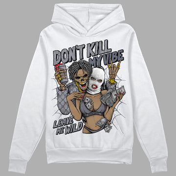 Jordan 14 Retro 'Stealth' DopeSkill Hoodie Sweatshirt Don't Kill My Vibe Graphic Streetwear - White