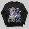 Jordan 1 Retro Low OG Zion Williamson Voodoo Alternate DopeSkill Long Sleeve T-Shirt Born To Be Rich Graphic Streetwear - Black