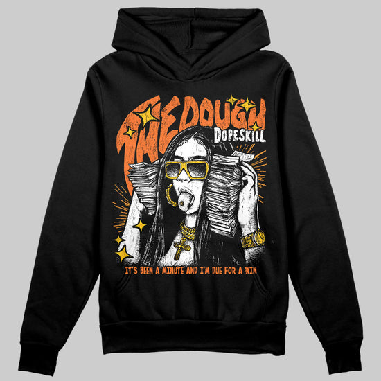 Orange, Black & White Sneakers DopeSkill Hoodie Sweatshirt The Dough Graphic Streetwear - Black