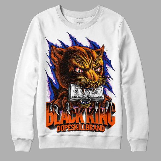 Dunk Low Futura Orange Blaze DopeSkill Sweatshirt Black King Graphic Streetwear - White