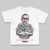 Red Sneakers DopeSkill Toddler Kids T-shirt Scared Money Don't Make No Money Graphic Streetwear - White