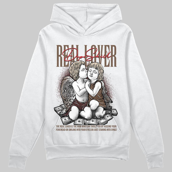 A Ma Maniére x Air Jordan 4 “Dark Mocha” DopeSkill Hoodie Sweatshirt Real Lover Graphic Streetwear - White