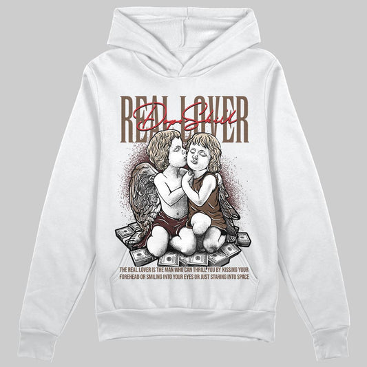 A Ma Maniére x Air Jordan 4 “Dark Mocha” DopeSkill Hoodie Sweatshirt Real Lover Graphic Streetwear - White