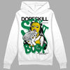 Jordan 5 “Lucky Green” DopeSkill Hoodie Sweatshirt Stay It Busy Graphic Streetwear - White