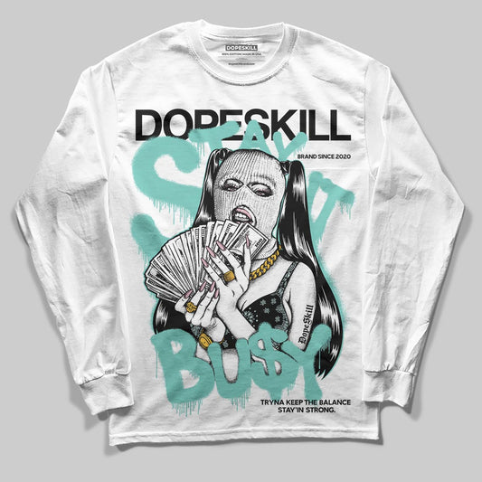 Jordan 11 Low "Igloo" DopeSkill Long Sleeve T-Shirt Stay It Busy Graphic Streetwear - White