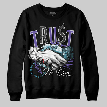 Jordan 8 Retro 'Aqua' 2025 DopeSkill Sweatshirt Trust No One Graphic Streetwear - Black