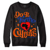 Dunk Low Futura Orange Blaze DopeSkill Sweatshirt Do It For The Culture Graphic Streetwear - Black