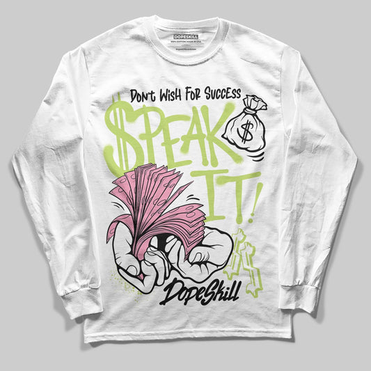 Chase B x Travis Scott x Jordan Jumpman Jack DopeSkill Long Sleeve T-Shirt Speak It Graphic Streetwear - White