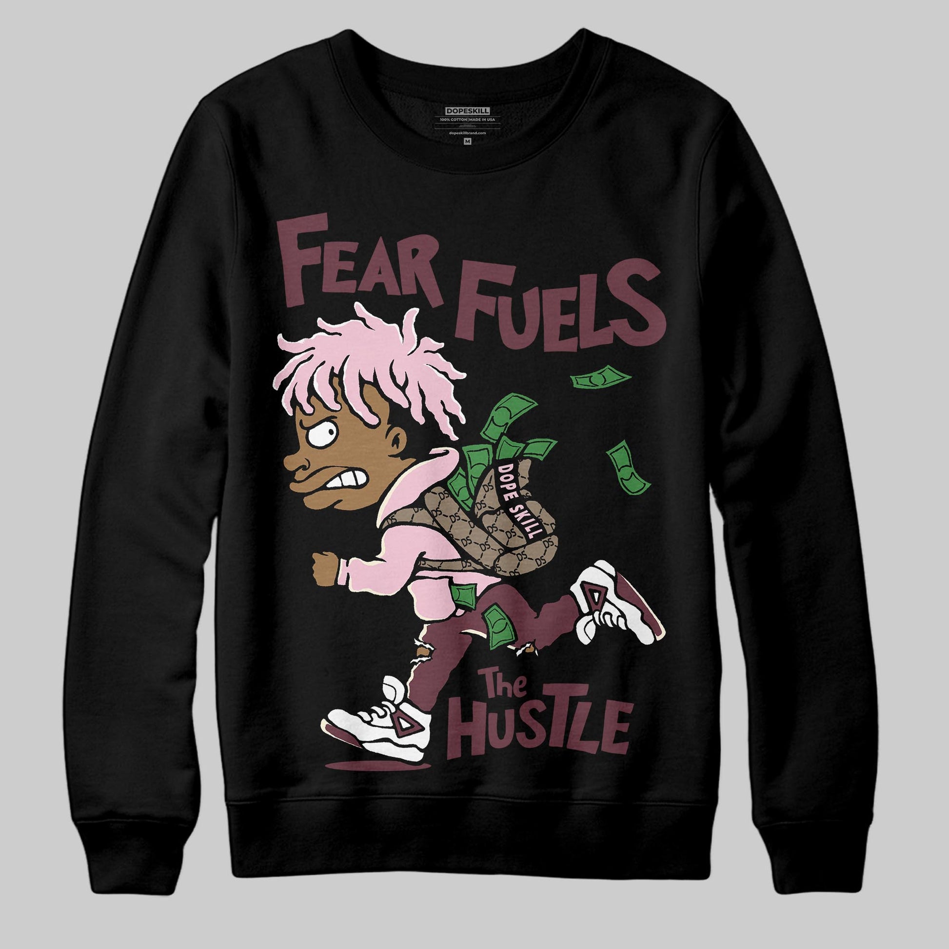 Asics Gel-Cumulus 16 "Port Royal" DopeSkill Sweatshirt Fear Fuels The Hustle Graphic Streetwear - Black