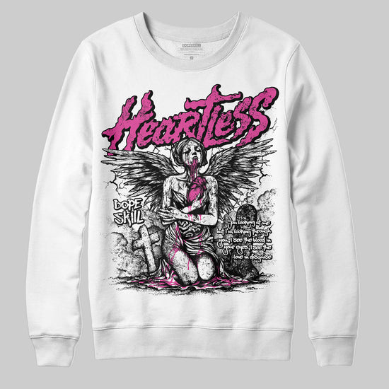 Dunk Low GS “Active Fuchsia” DopeSkill Sweatshirt Heartless Graphic Streetwear - White