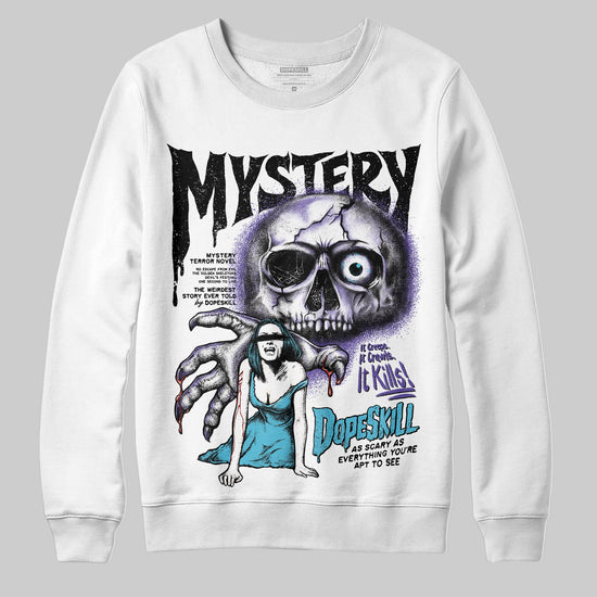 Jordan 8 Retro 'Aqua' 2025 DopeSkill Sweatshirt Mystery Ghostly Grasp Graphic Streetwear - White