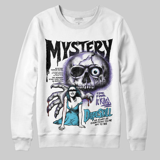 Jordan 8 Retro 'Aqua' 2025 DopeSkill Sweatshirt Mystery Ghostly Grasp Graphic Streetwear - White