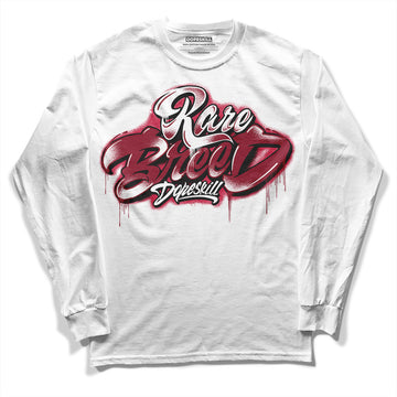 Jordan 1 Retro High '85 OG Metallic Burgundy DopeSkill Long Sleeve T-Shirt Rare Breed Type Graphic Streetwear - White