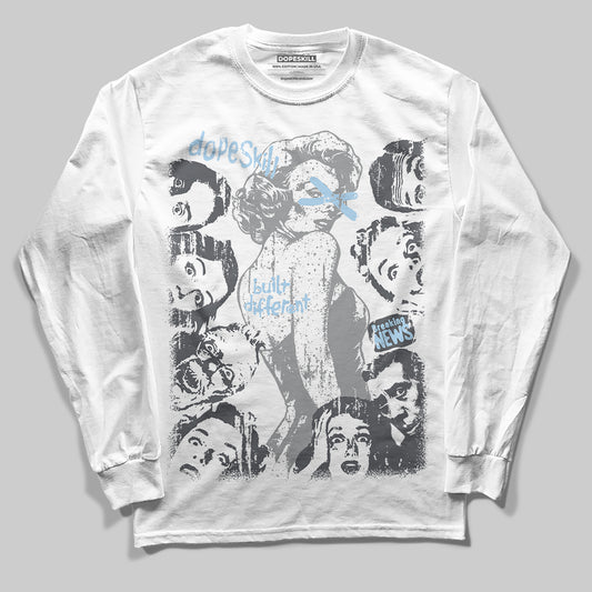 Jordan 5 Retro Wolf Grey (2026) DopeSkill Long Sleeve T-Shirt Built Different Graphic Streetwear - White