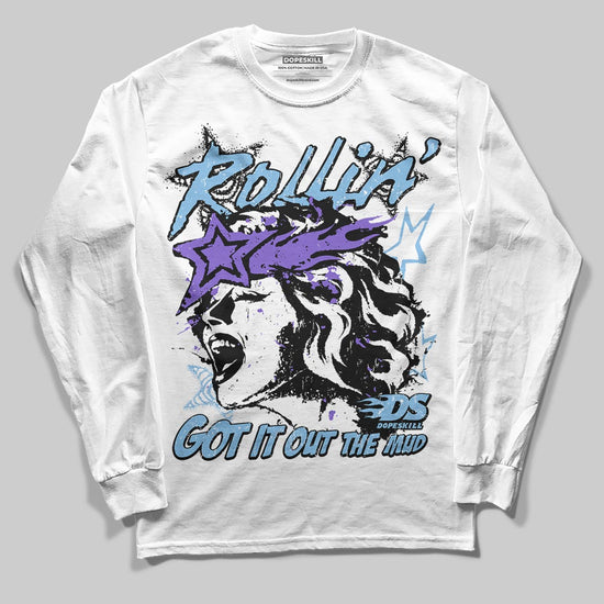 University Blue Sneakers DopeSkill Long Sleeve T-Shirt Got It Out The Mud Graphic Streetwear - White