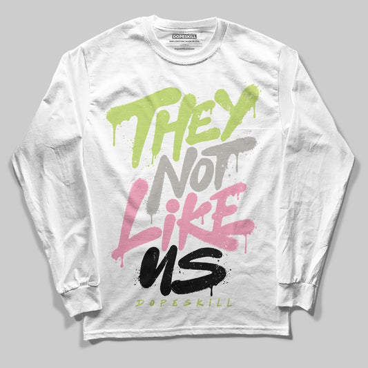Chase B x Travis Scott x Jordan Jumpman Jack DopeSkill Long Sleeve T-Shirt They Not Like Us Graphic Streetwear - White
