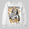 Jordan 5 “Earth/Metallic Gold” DopeSkill Sweatshirt Stay It Busy Graphic Streetwear - WHite