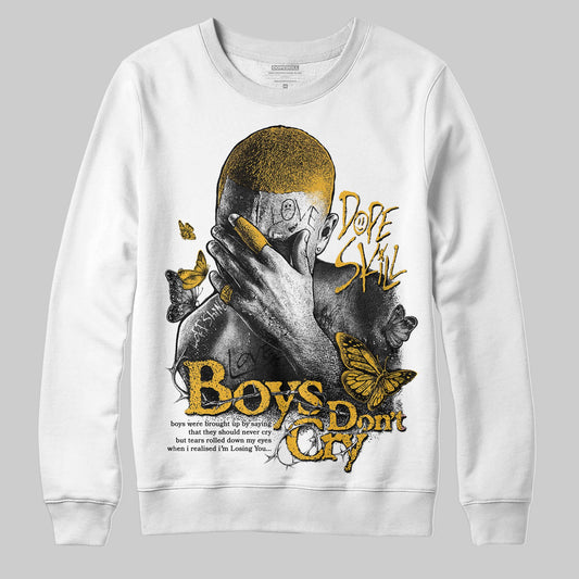 Jordan 5 'Tokyo' DopeSkill Sweatshirt Boys Don't Cry Graphic Streetwear - White