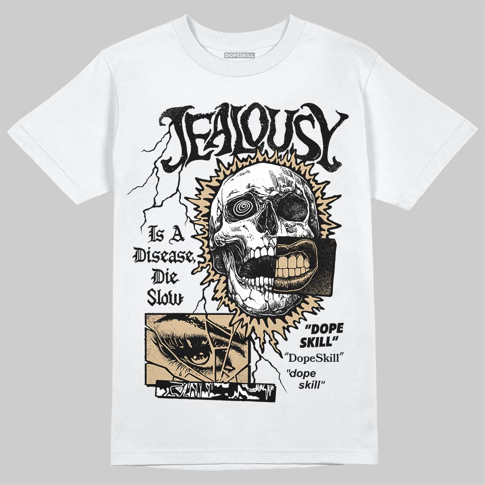 TAN Sneakers DopeSkill T-Shirt Jealousy Graphic Streetwear - White