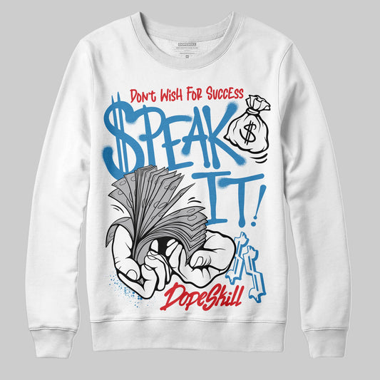 Jordan 3 Retro OG Rare Air DopeSkill Sweatshirt Speak It Graphic Streetwear - White 