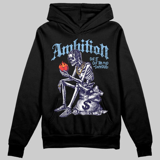University Blue Sneakers DopeSkill Hoodie Sweatshirt Ambition Graphic Streetwear - black