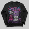 PURPLE Sneakers DopeSkill Long Sleeve T-Shirt Pretty Girl Swag Graphic Streetwear -0 Black