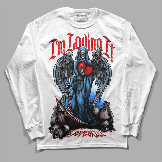 Travis Scott x Jordan 4 Retro 'Cactus Jack' DopeSkill Long Sleeve T-Shirt New I'm Loving It Graphic Streetwear - White